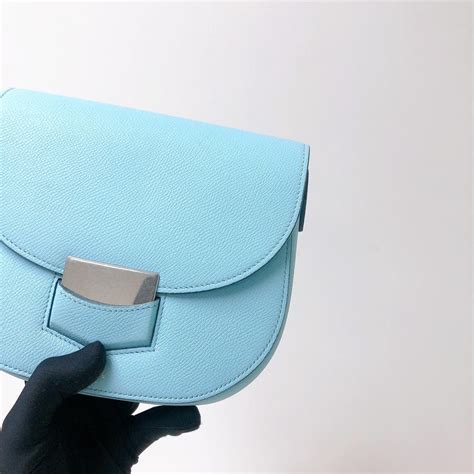 Celine Small Trotteur Bag in Blue SHW – Bag Religion